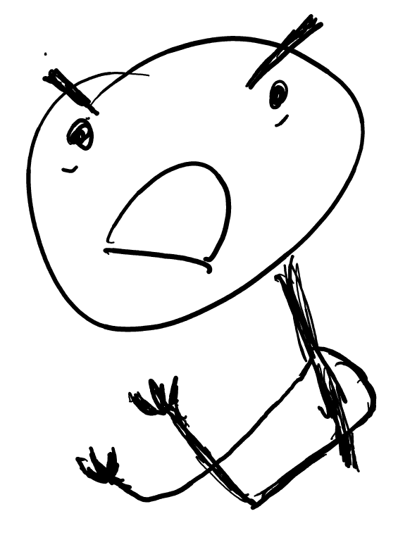 Angry person
